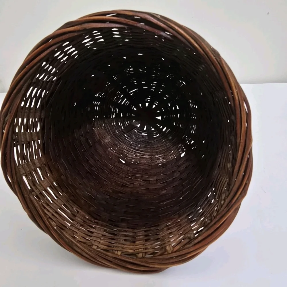 vintage Mini Wicker 5 Inch Planter Vase‎ Rustic Boho Style